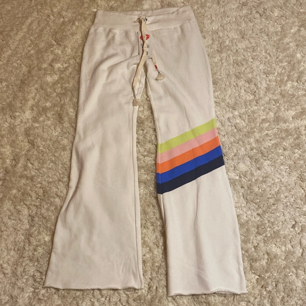 Wildfox Nassau stripe rainbow pants